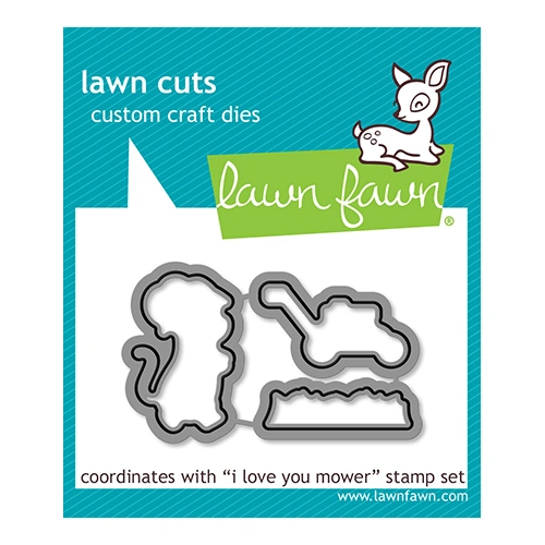 Lawn Fawn I Love You Mower Lawn Cuts Die