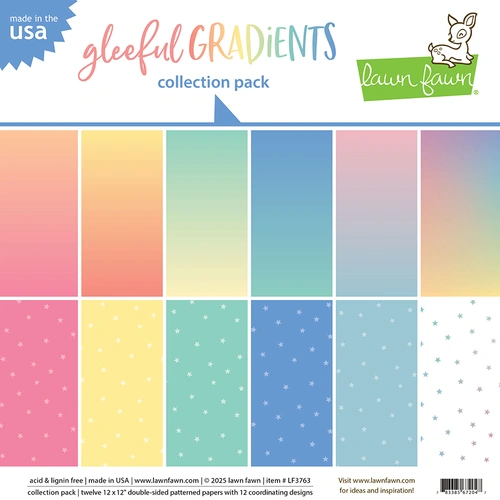 Lawn Fawn Gleeful Gradients Collection Pack
