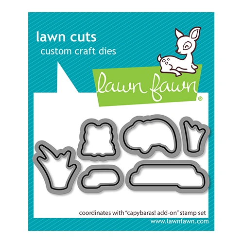 Lawn Fawn Capybaras! Add-On Lawn Cuts Die