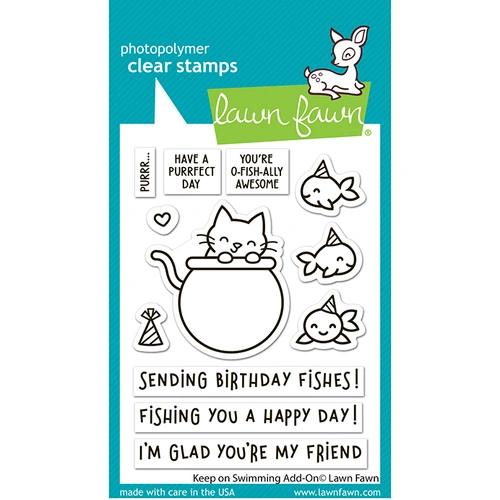 Lawn Fawn Keep On Swimming Add-On Stamp