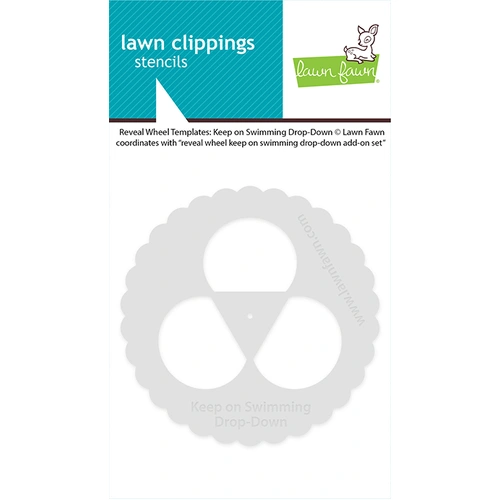 Lawn Fawn Reveal Wheel Templates: Keep On Swimming Drop-Down Stencil