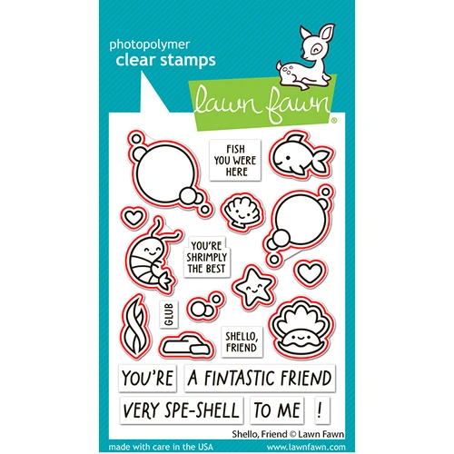 Lawn Fawn Shello, Friend Lawn Cuts Die