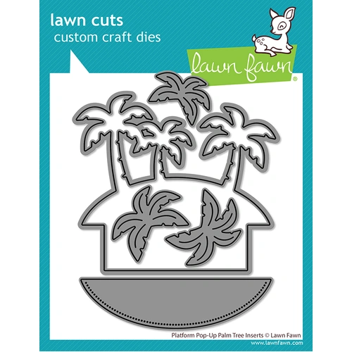 Lawn Fawn Platform Pop-Up Palm Tree Inserts Die