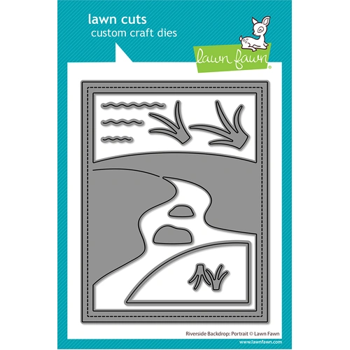Lawn Fawn Riverside Backdrop: Portrait Die