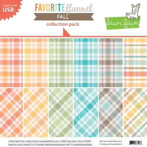 Lawn Fawn Favorite Flannel Fall Collection Pack