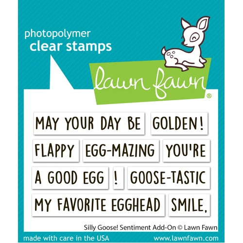 Lawn Fawn Silly Goose! Sentiment Add-On Stamp