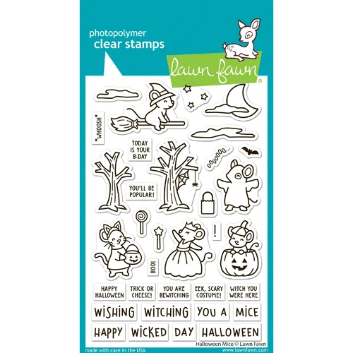 Lawn Fawn Halloween Mice Stamp