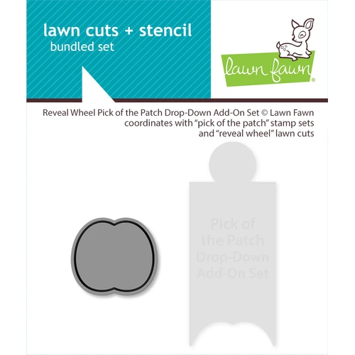 Lawn Fawn Reveal Wheel Pick Of The Patch Drop-Down Add-On Stencil & Die Set