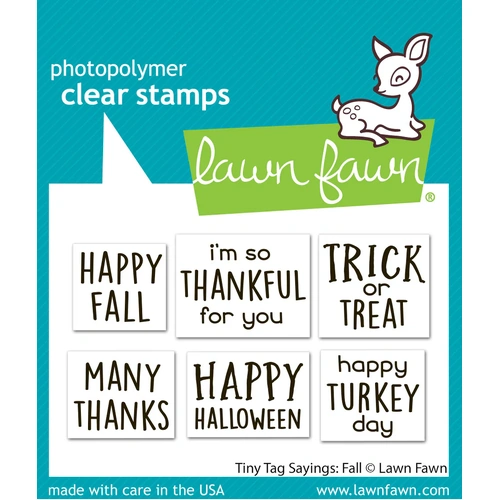 Lawn Fawn Tiny Tag Sayings: Fall Stamp