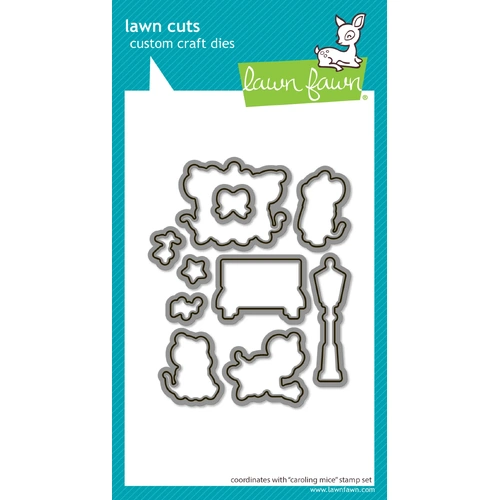 Lawn Fawn Caroling Mice Lawn Cuts Die