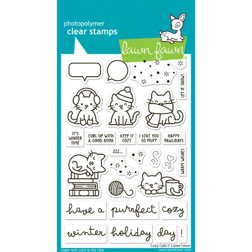 Lawn Fawn Cozy Cats Stamp