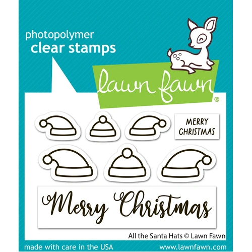 Lawn Fawn All The Santa Hats Stamp