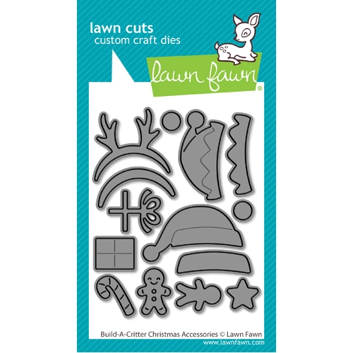 Lawn Fawn Build-A-Critter Christmas Accessories Die