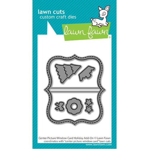 Lawn Fawn Center Picture Window Card Holiday Add-On Die