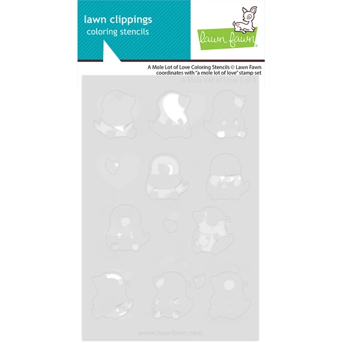 Lawn Fawn A Mole Lot Of Love Coloring Stencils