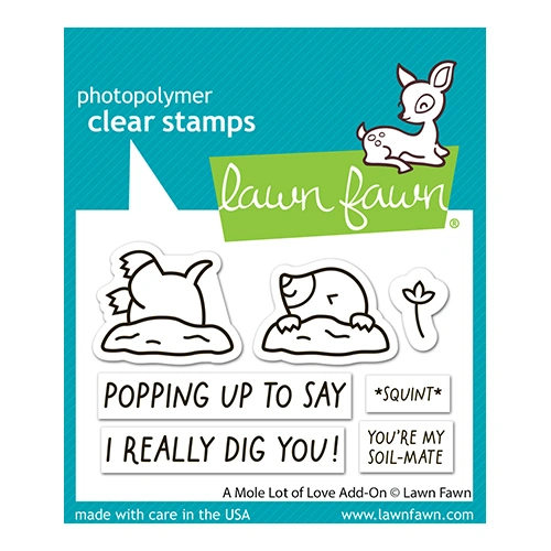 Lawn Fawn A Mole Lot Of Love Add-On Stamp