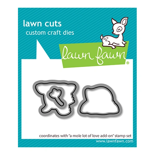 Lawn Fawn A Mole Lot Of Love Add-On Lawn Cuts Die