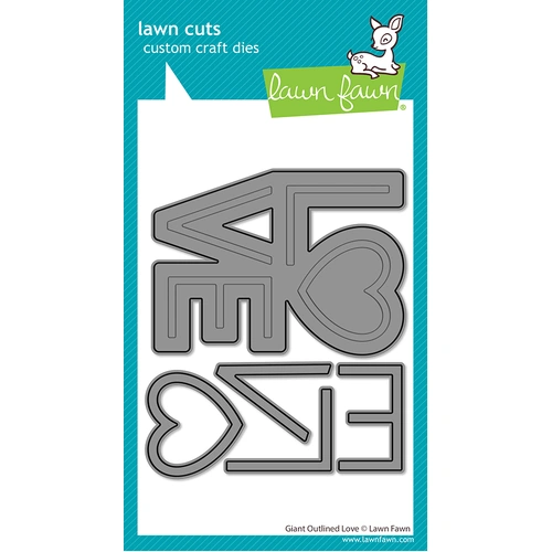 Lawn Fawn Giant Outlined Love Die