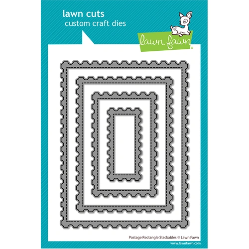 Lawn Fawn Postage Rectangle Stackables Die