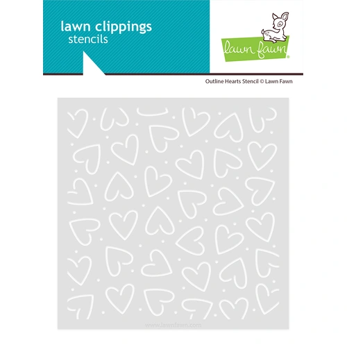 Lawn Fawn Outline Hearts Stencil
