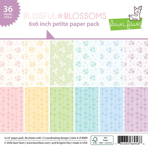 Lawn Fawn Blissful Blossoms Petite Paper Pack