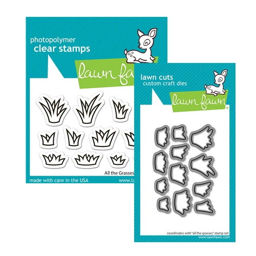 Lawn Fawn All The Grasses Stamp & Die Bundle