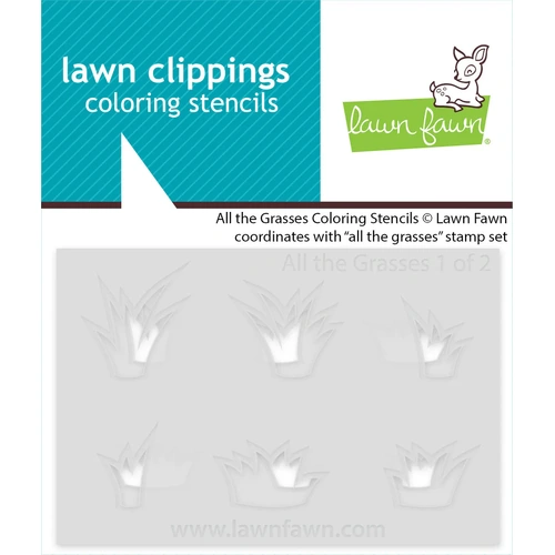 Lawn Fawn All The Grasses Coloring Stencils
