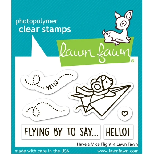 Lawn Fawn Have A Mice Flight Stamp