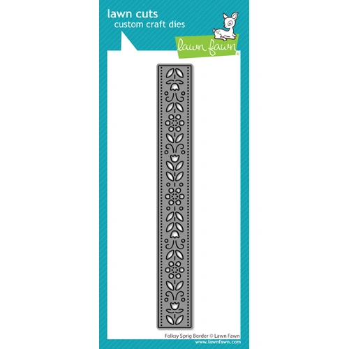 Lawn Fawn Folksy Sprig Border Die