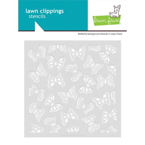 Lawn Fawn Butterfly Background Stencils