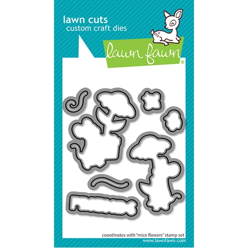 Lawn Fawn Mice Flowers Lawn Cuts Die