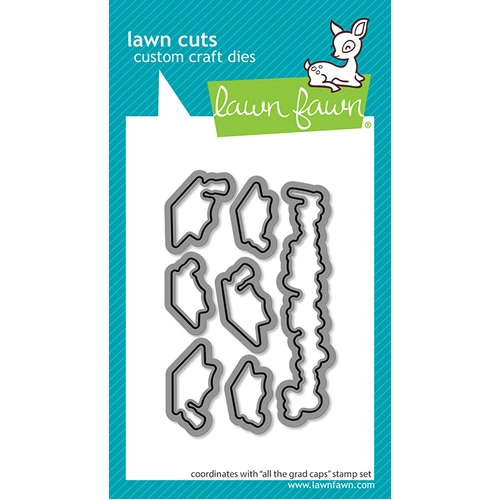 Lawn Fawn All The Grad Caps Lawn Cuts Die