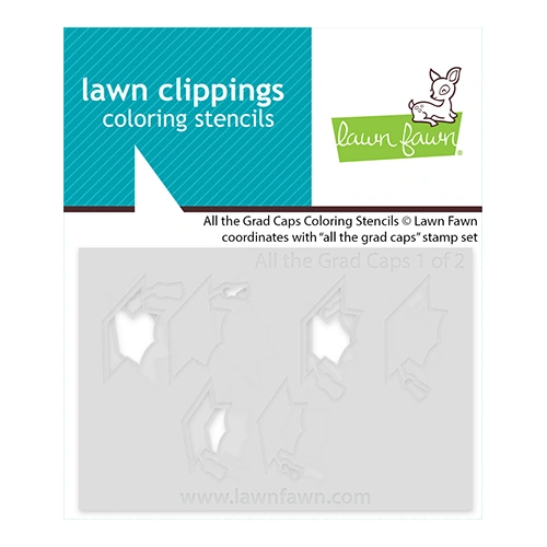 Lawn Fawn All The Grad Caps Colouring Stencils
