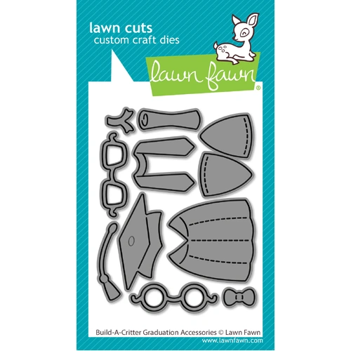 Lawn Fawn Build-A-Critter Graduation Accessories Die