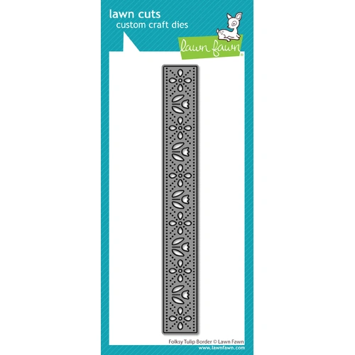 Lawn Fawn Folksy Tulip Border Die