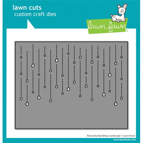 Lawn Fawn Rainy Day Backdrop: Landscape Die