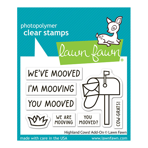 Lawn Fawn Highland Cows! Add-On Stamp
