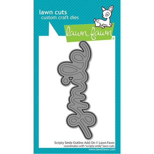 Lawn Fawn Scripty Smile Outline Add-On Die