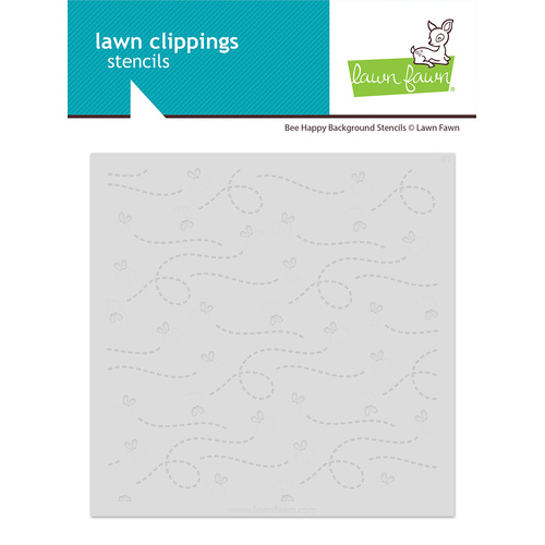 Lawn Fawn Bee Happy Background Stencils