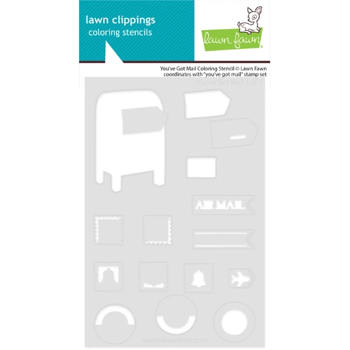 Lawn Fawn You've Got Mail Colouring Stencil