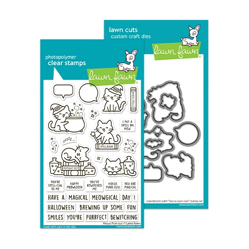Lawn Fawn Hocus Purr-Cus! Stamp & Die Bundle