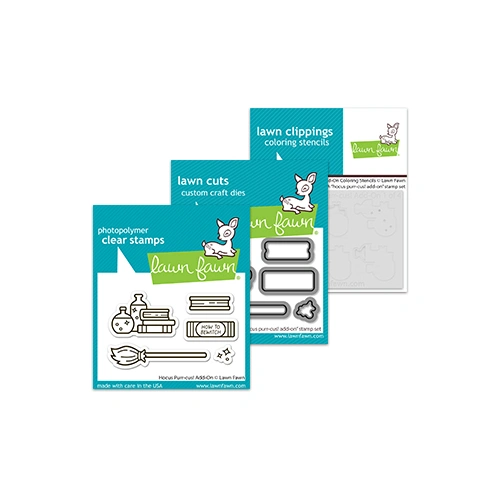 Lawn Fawn Hocus Purr-Cus! Add-On Stamp, Die& Stencil Bundle