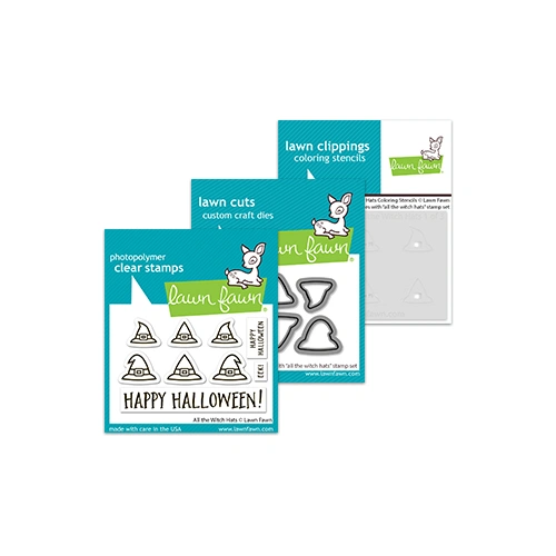 Lawn Fawn All the Witch Hats Stamp, Die & Stencil Bundle