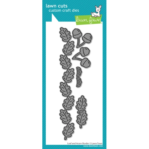 Lawn Fawn Leaf And Acorn Border Die