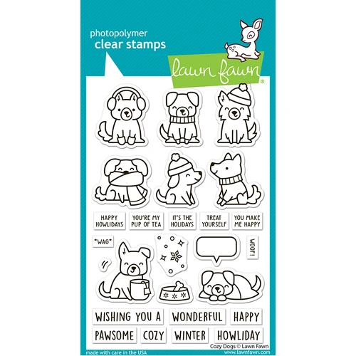 Lawn Fawn Cozy Dogs Stamp