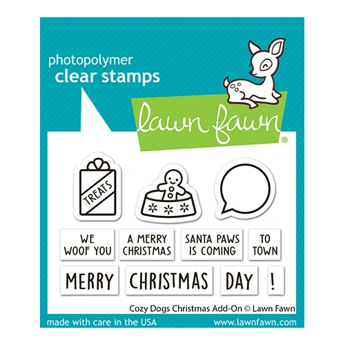Lawn Fawn Cozy Dogs Christmas Add-On Stamp
