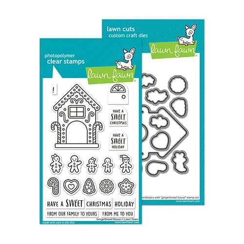 Lawn Fawn Gingerbread House Stamp & Die Bundle