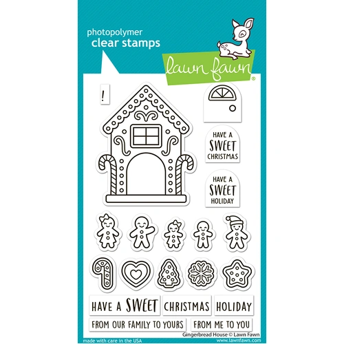 Lawn Fawn Gingerbread House Stamp