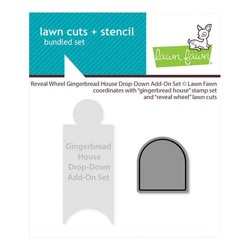Lawn Fawn Reveal Wheel Gingerbread House Drop-Down Add-On DieSet