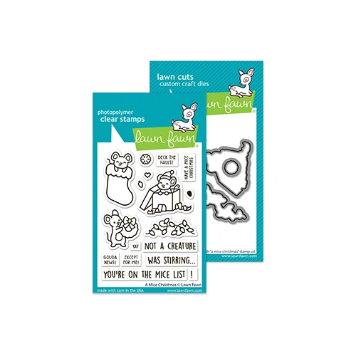 Lawn Fawn A Mice Christmas Stamp & Die Bundle